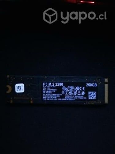 SSD Crucial m.2 PCIe 3.0 de 250 GB