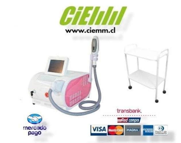 Depiladora SHR IPL, incluye mesa auxiliar