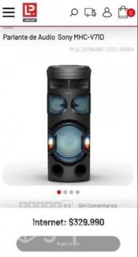 Equipo Sony nuevo (sellado)alta calidad de sonido