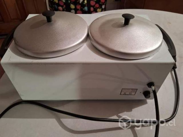 Olla depiladora doble.
