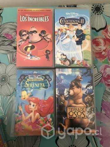 VHS infantiles videos originales Disney