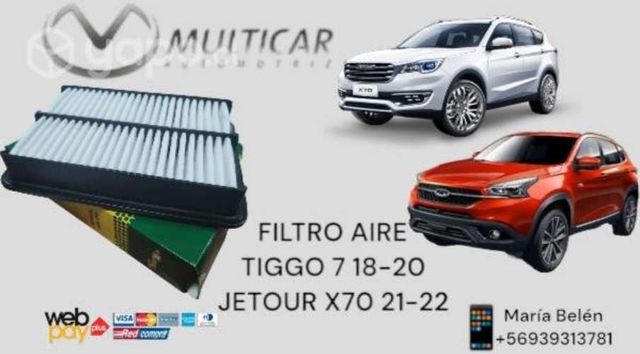 Filtro aire tiggo 7/jetour x70