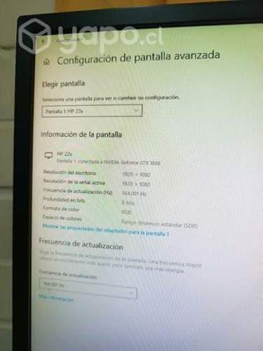 PC gamer+Monitor 144hz 1 ms