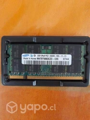 Memorias RAM DDR 2 para NOTEBOOK