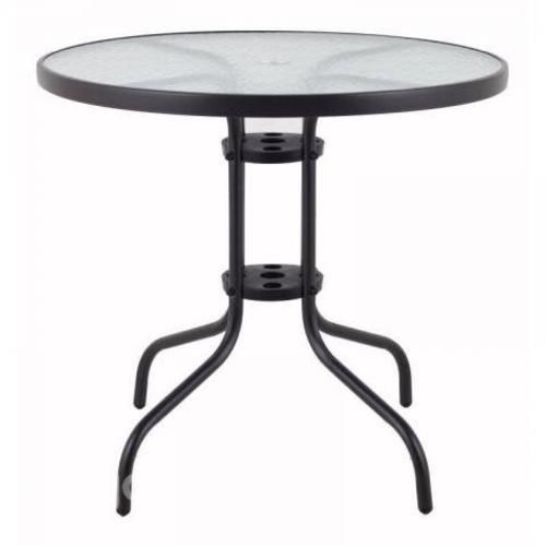 Mesa de vidrio redonda