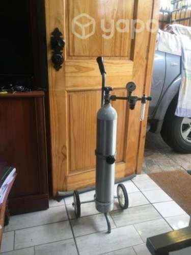 Cilindro oxigeno medicinal con carro