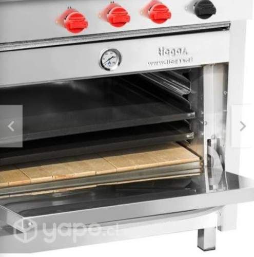 Cocina-horno industrial 4 platos nueva