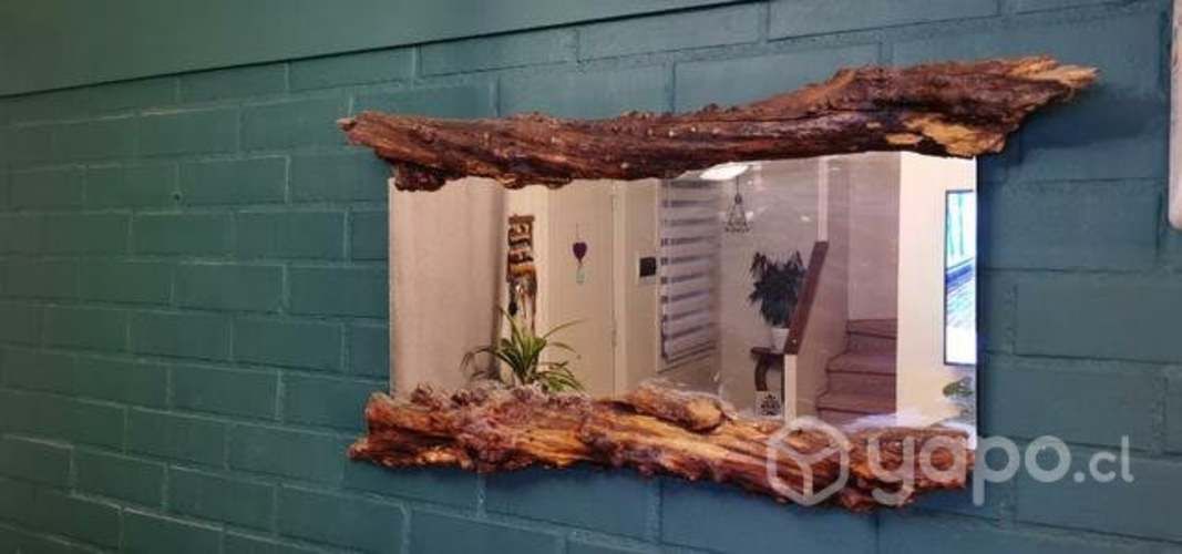Espejo rústico madera