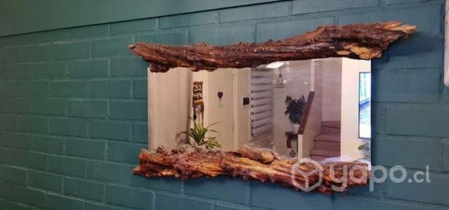 Espejo rústico madera