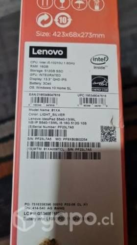 Notebook lenovo ideapad