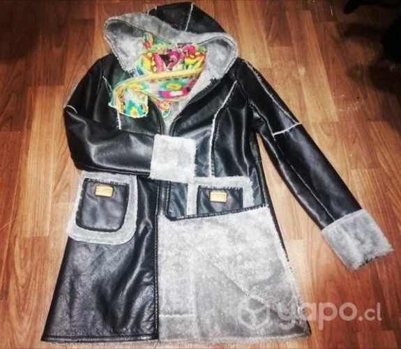 Abrigo forrado en piel, liviano, S, M