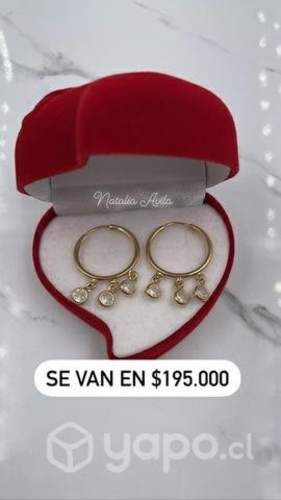 Aros argolla de oro 18 k recibimos abonos 2 meses