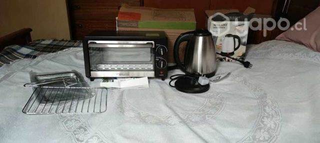 Horno eléctrico, y hervidor