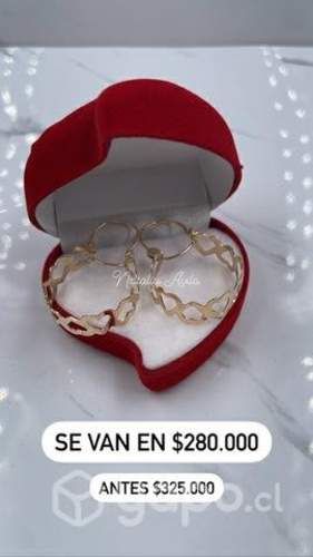 Aros de oro 18 k