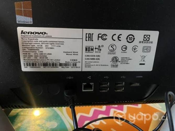 Computador Lenovo (todo en uno)