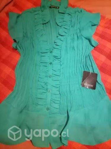 Blusas mostaza y verde wados talla M