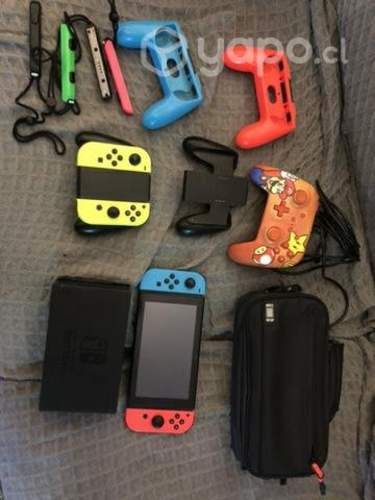 Nintendo Switch + 12 juegos y accesorios