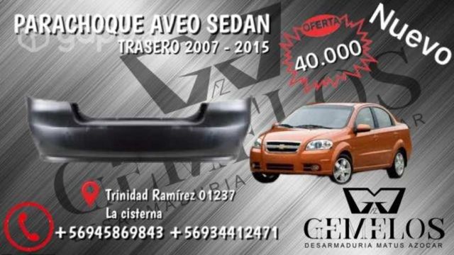 Parachoque aveo sedan