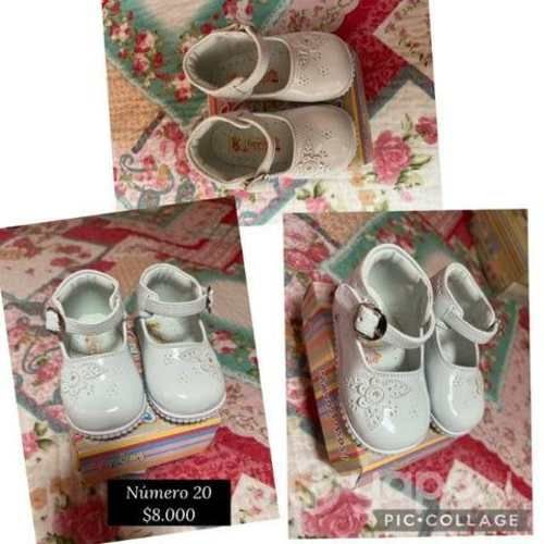 Zapatitos blancos de niña talla 20