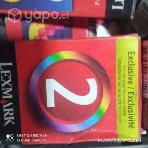Tintas Lexmark diversos modelos originales