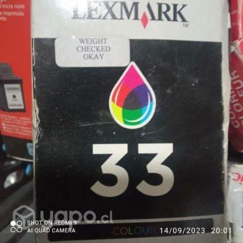 Tintas Lexmark diversos modelos originales