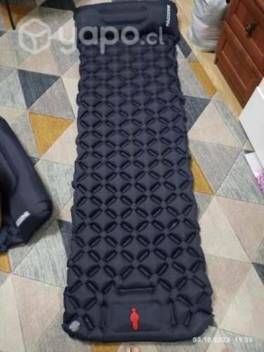 Colchoneta Inflable Plegable Para Acampada Y Sende