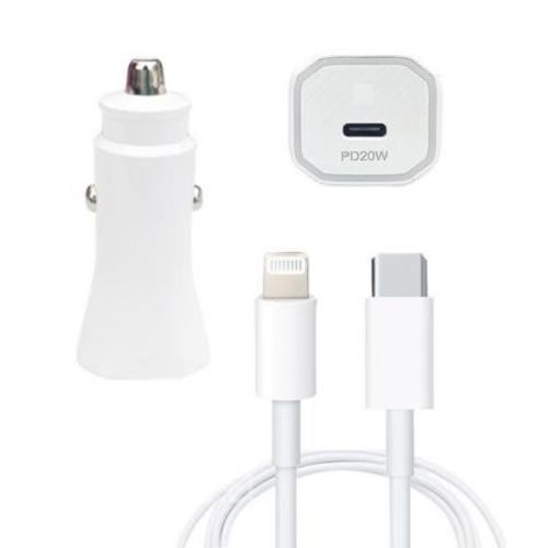 Cargador de Auto 20W Compatible con iPhone