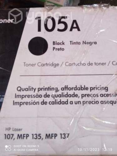 Toner HP 105a black original de alta