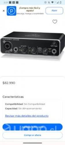 Interfaz más micrófono