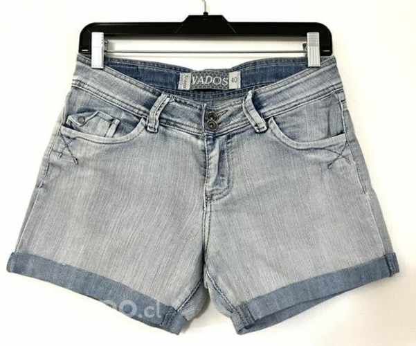 Shorts No Elástico Marca Wados Talla 40 Celeste
