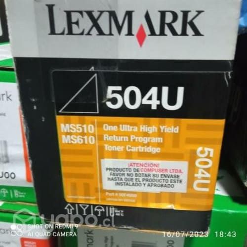 Toner lexmark diversos modelos originales de alta
