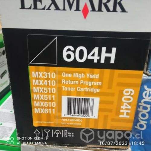 Toner lexmark diversos modelos originales de alta