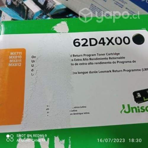 Toner lexmark diversos modelos originales de alta