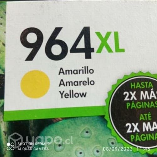 Tintas HP 964xl Colores originales de alta