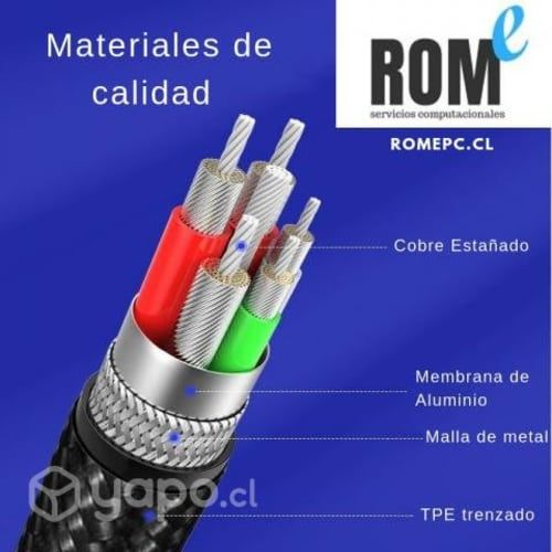 Cables tipo C compatibles con Huawei Supercharge