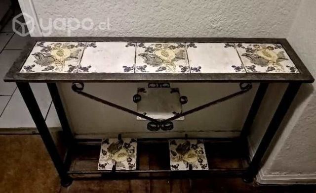 Mueble fierro y cerámica conversable