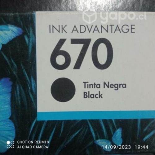 Tintas HP diversos modelos originales