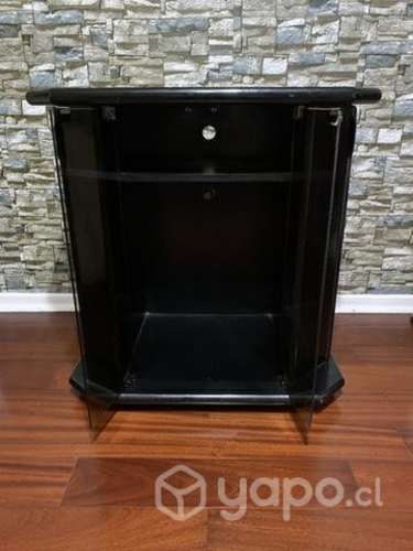 Rack negro para TV
