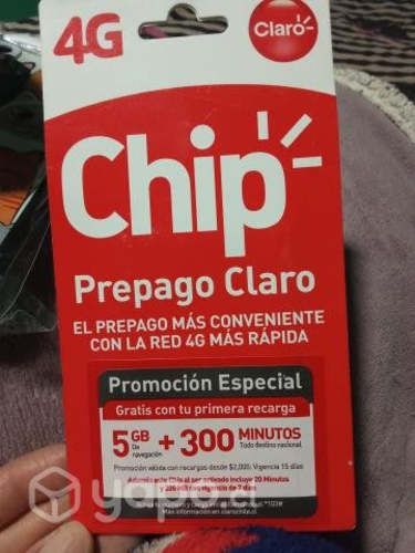 Chip claro con primo de regalo 500 cada uno