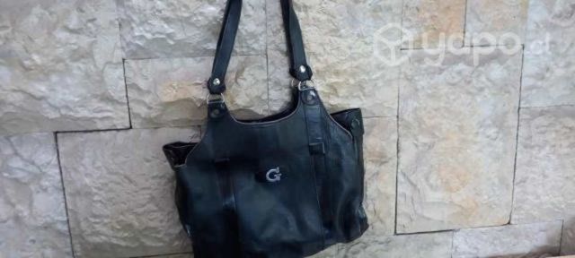 Cartera cuero natural tipo bolso