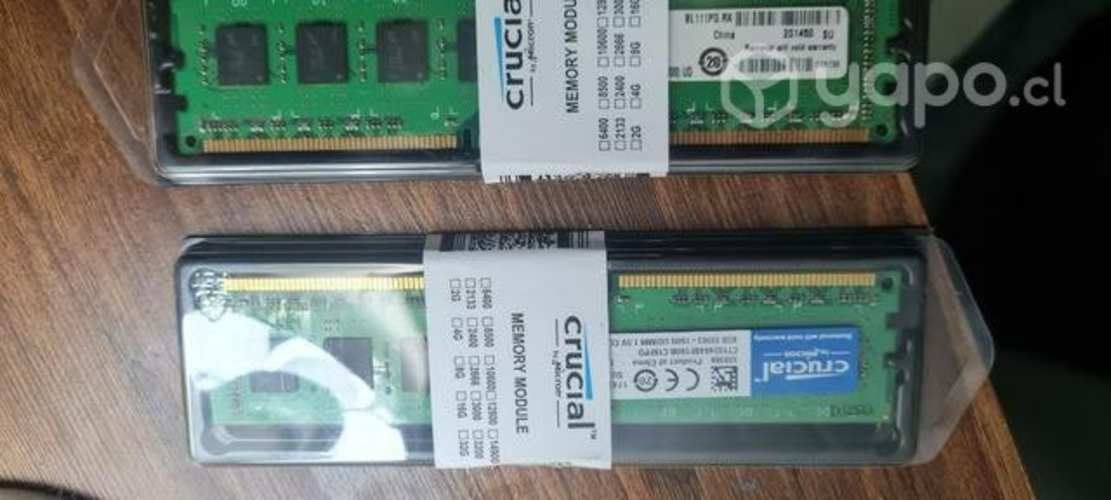 2 memoria ram ddr3 de 4gb 1600 mhz