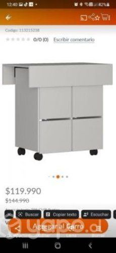 Mesa con sus vanquillos