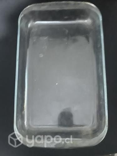 Fuente vidrio templado