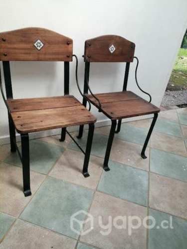 Comedor 6 sillas madera nativa