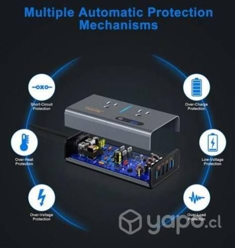 Inversor Voltaje para auto: 200W de 12V a 220v