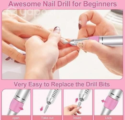 Torno de uñas inalámbrico pantalla lcd 35000RPM