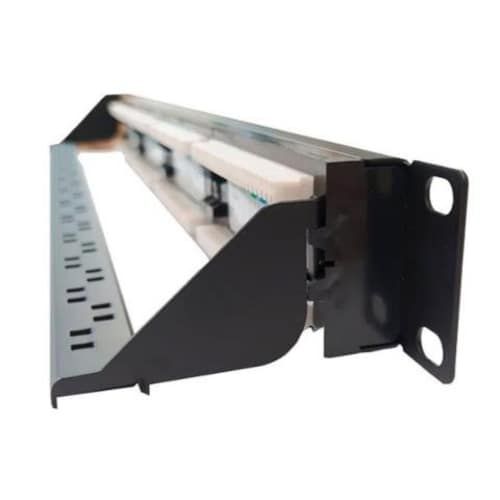Patch panel cat6 24 puertos, con ordenador