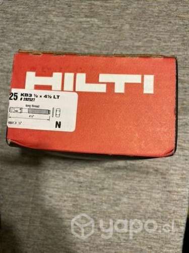 Caja pernos anclaje Hilti 1/2 x 4 1/2