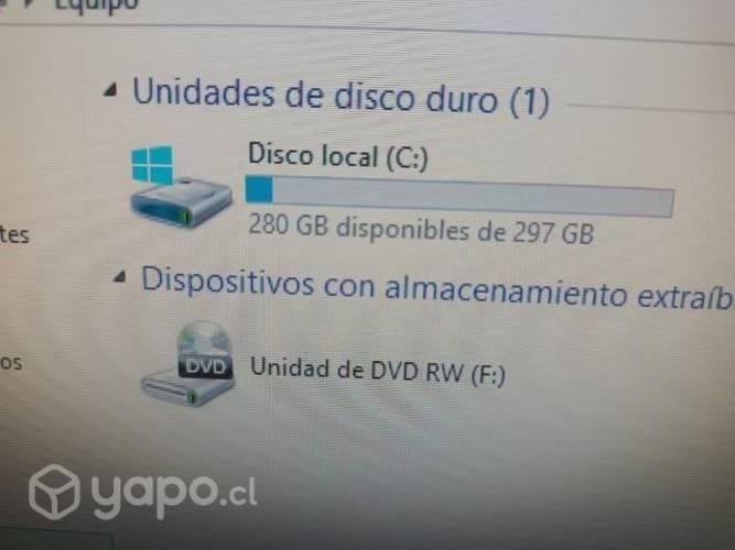Pc all in one 3gb 320gb Intel 1.80ghz Windows8