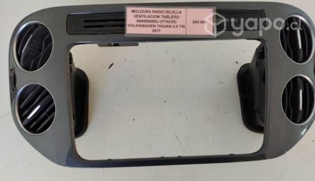 Moldura Radio Rejilla Ventil tablero VW Tiguan TSI